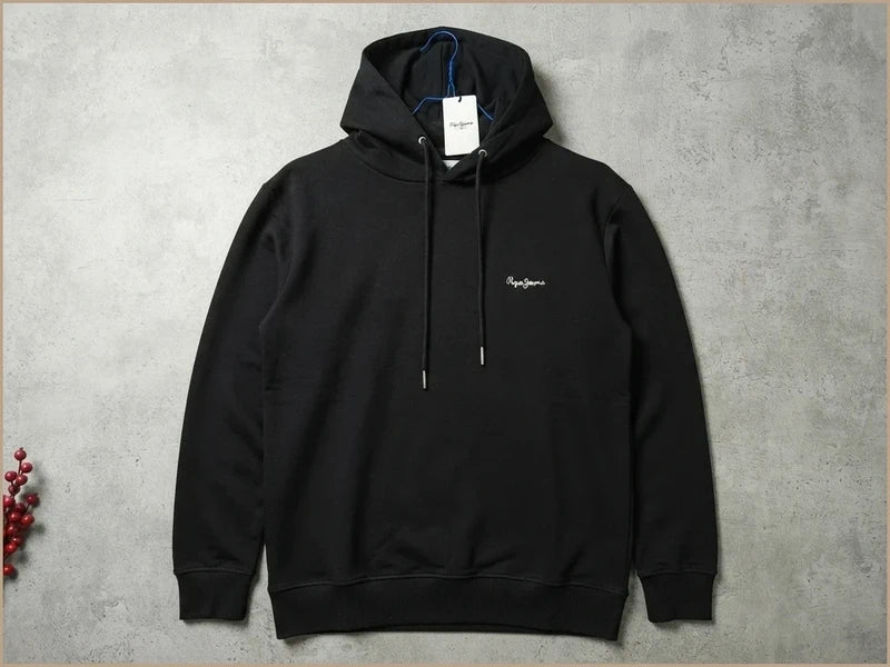 Sudadera Pepe Jeans London negra con capucha