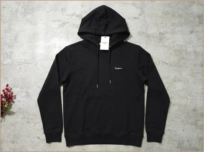 Sudadera Pepe Jeans London negra con capucha