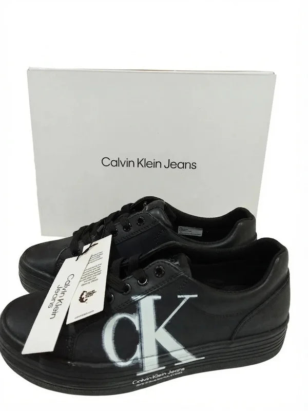 Calvin Klein Vulc Flatform Over Brand Negras Talla 38