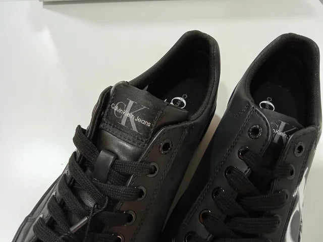 Calvin Klein Vulc Flatform Over Brand Negras Talla 38