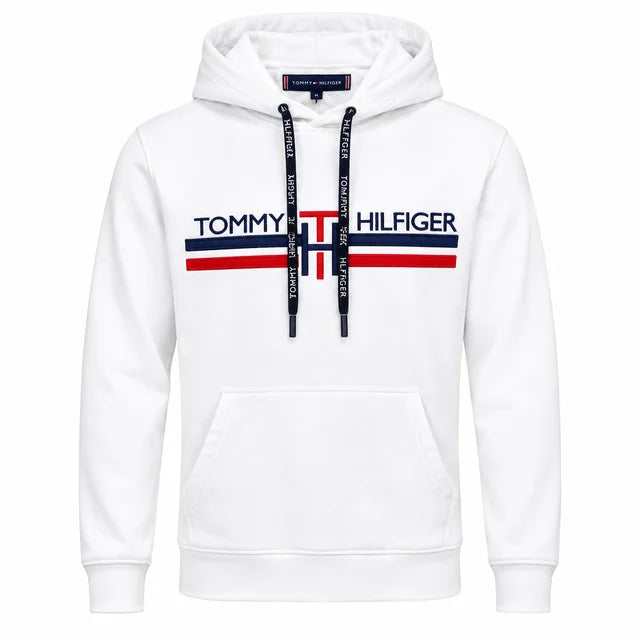 Sudadera Tommy Hilfiger Blanca con Capucha