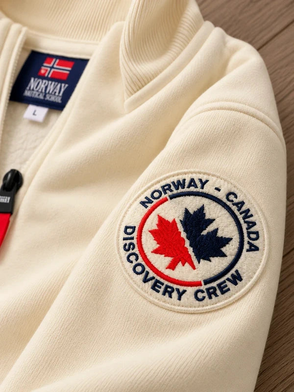 Sudadera Norway Canada Discovery Crew blanca – Talla XXL