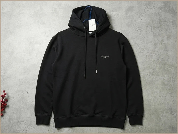 Sudadera Pepe Jeans London negra con capucha